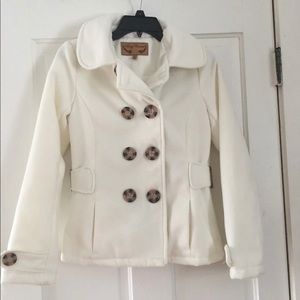Body Central White Pea coat
